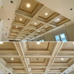 Coffered Ceiling Glaze Treatment