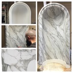 Faux marble niche